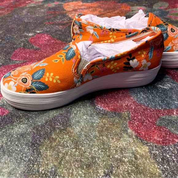 💛 Orange Floral Rifle Paper Co. Keds - Picture 8 of 11